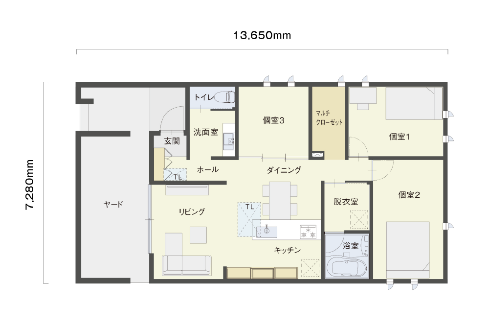 平屋プラン 4×6プラン